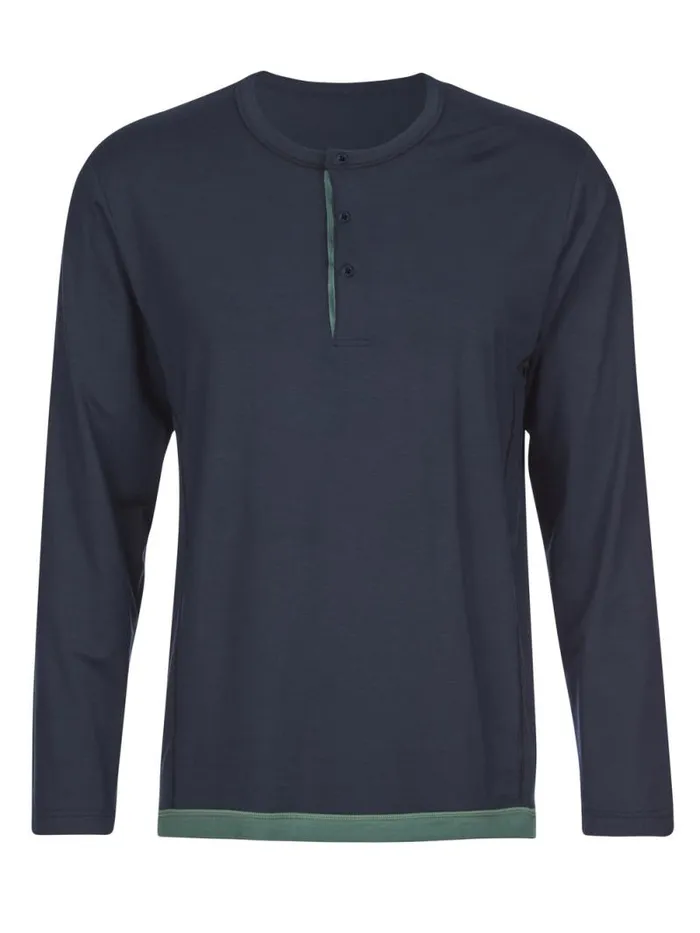 CALIDA DEEPSLEEPWEAR Shirt Longsleeve Dark Sapphire 8211 Men