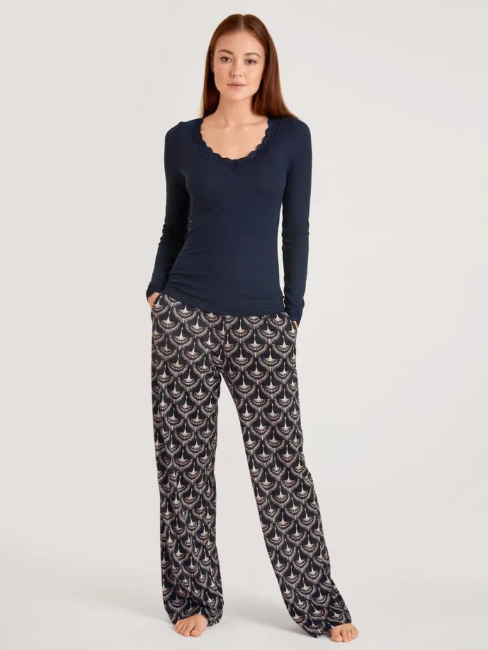 CALIDA Functional Underwear Shirt Long Sleeve Eclipse Blue 8211 Women