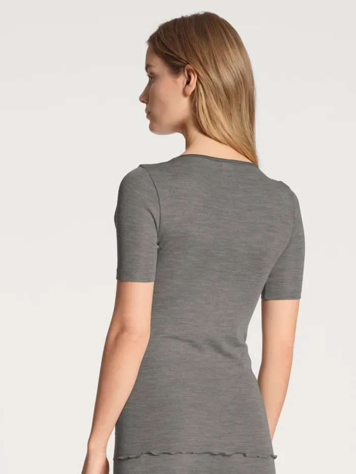 CALIDA Functional Underwear Shirt Short Sleeve Platin Mel 8211 Women
