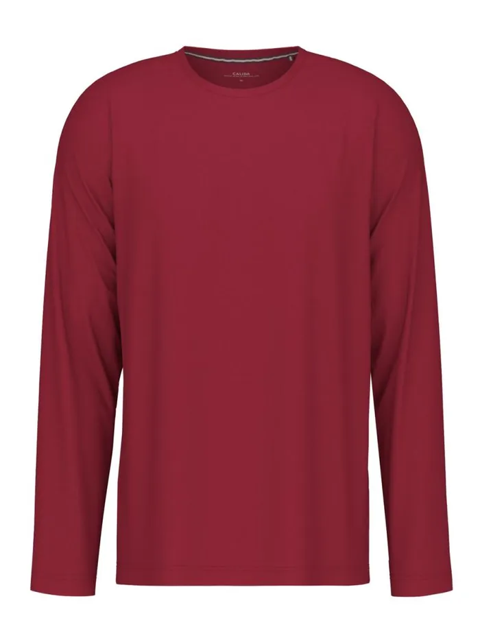 CALIDA Pyjama Tops Shirt Long Sleeve Rumba Red 8211 Men