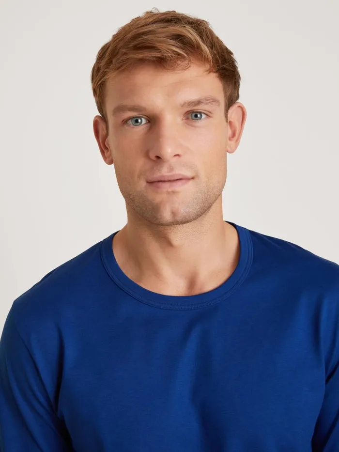 CALIDA Pyjama Tops Shirt Long Sleeve Sodalite Blue 8211 Men