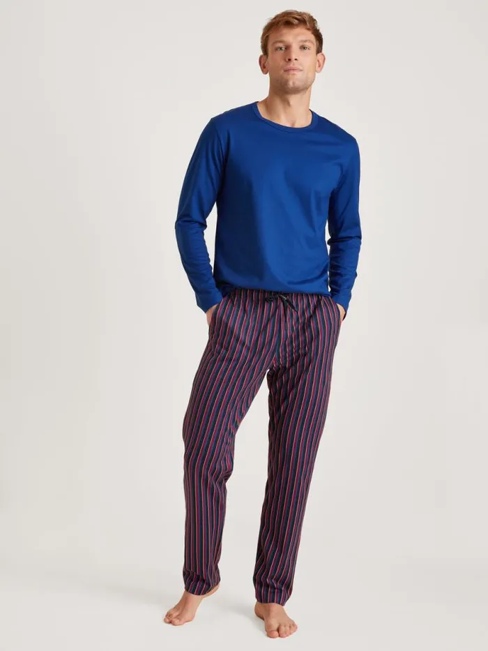 CALIDA Pyjama Tops Shirt Long Sleeve Sodalite Blue 8211 Men