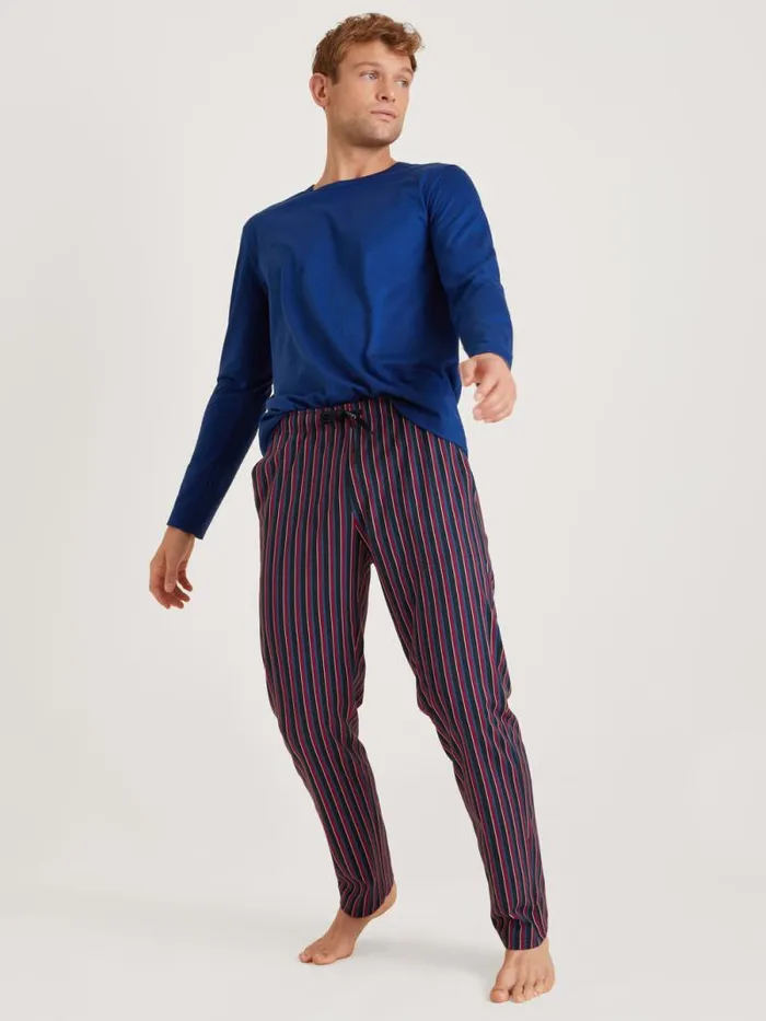 CALIDA Pyjama Tops Shirt Long Sleeve Sodalite Blue 8211 Men