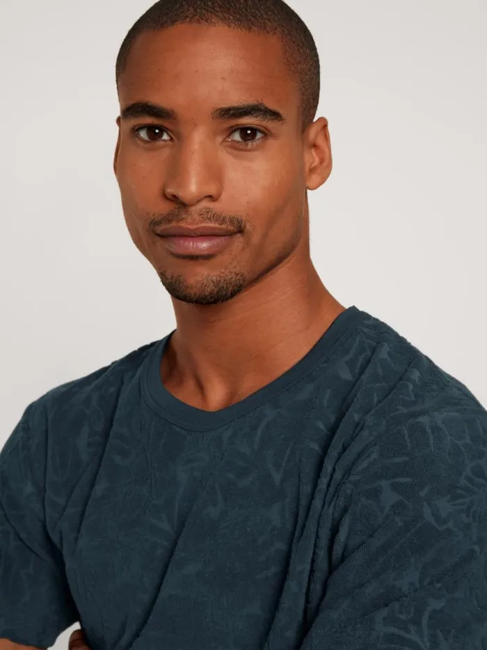 CALIDA Pyjama Tops Shirt Short Sleeve Dark Sapphire 8211 Men