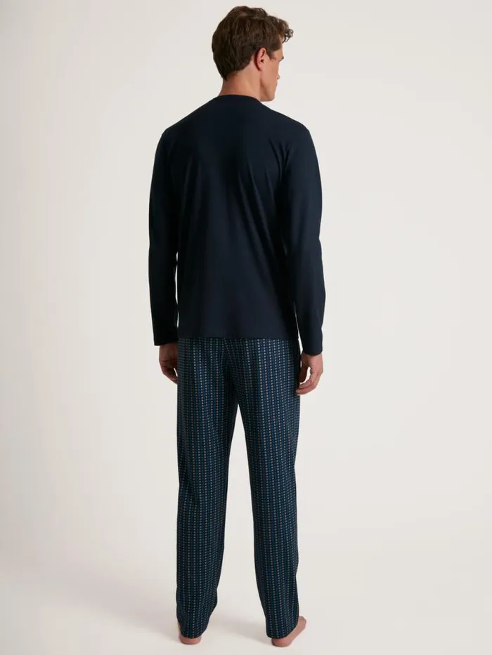 CALIDA Pyjamas Pyjama Danube Blue 8211 Men
