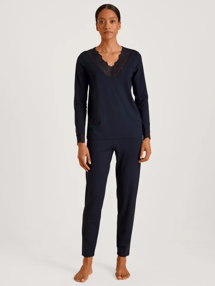 CALIDA Pyjamas Pyjama Dark Lapis Blue 8211 Women