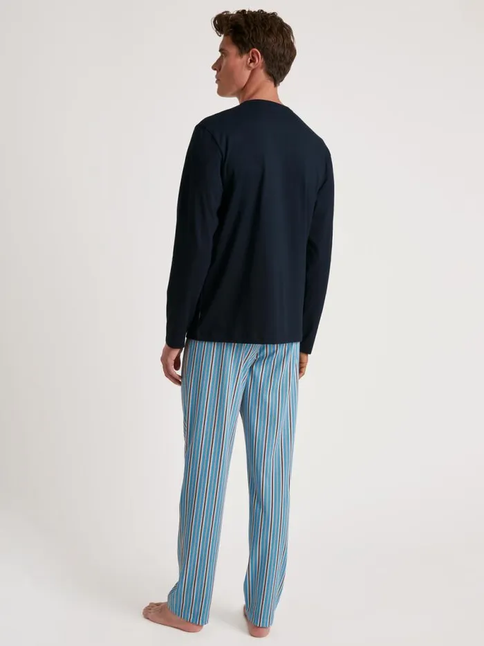 CALIDA Pyjamas Pyjama Dolphin Blue 8211 Men