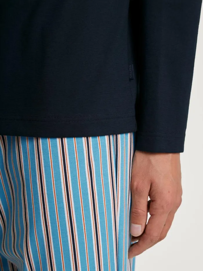 CALIDA Pyjamas Pyjama Dolphin Blue 8211 Men