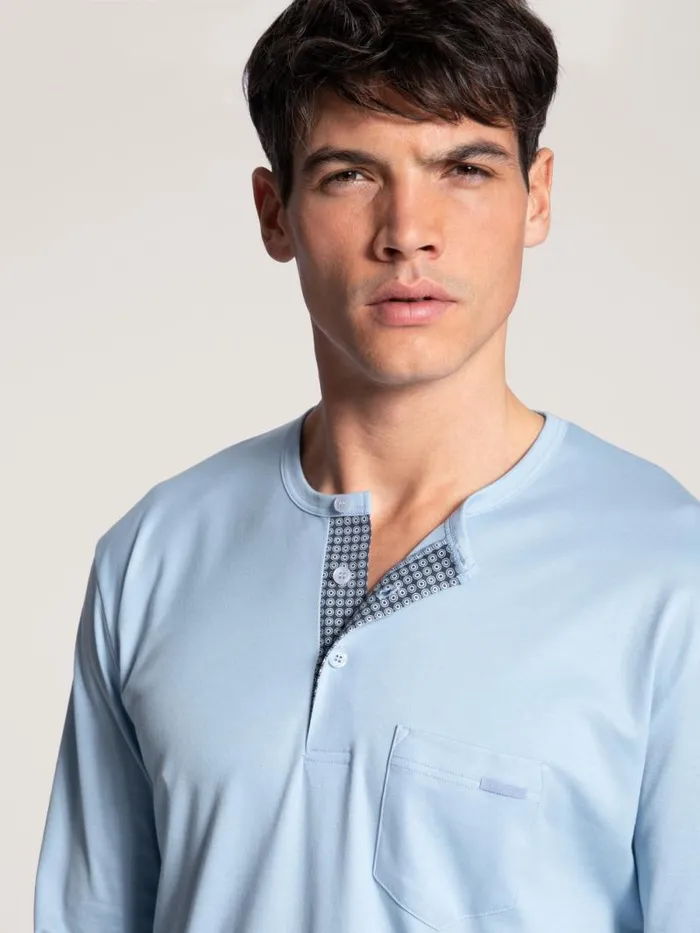 CALIDA Pyjamas Pyjama Placid Blue 8211 Men