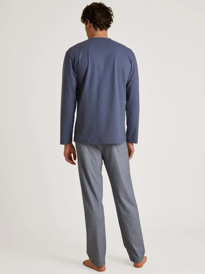 CALIDA Pyjamas Pyjama Vintage Indigo 8211 Men