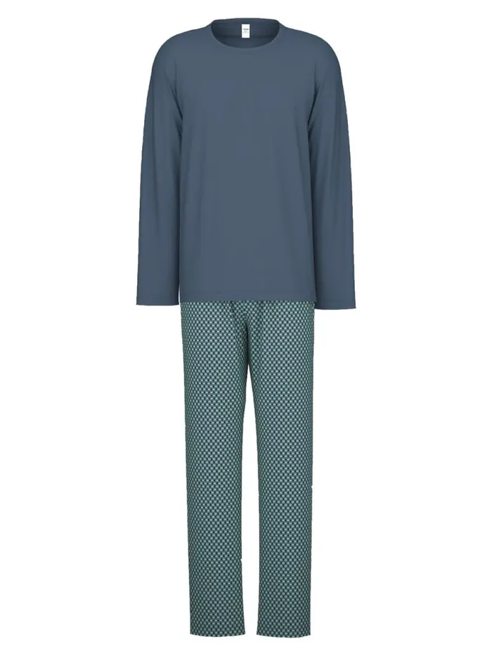 CALIDA Pyjamas Pyjama Vintage Indigo 8211 Men