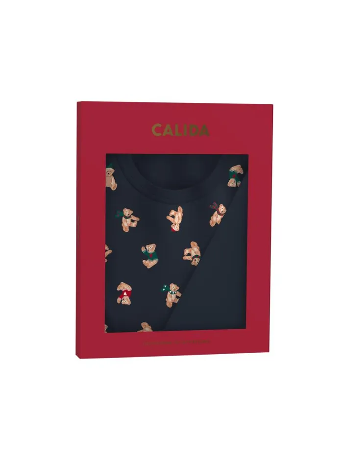 CALIDA Pyjamas Pyjama With Cuff Dark Sapphire 8211 Men