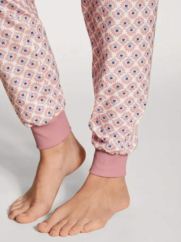 CALIDA Pyjamas Pyjama With Cuff Rose Bud 8211 Women