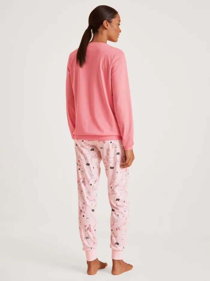 CALIDA Pyjamas Pyjama With Cuff Strawberry Ice 8211 Women