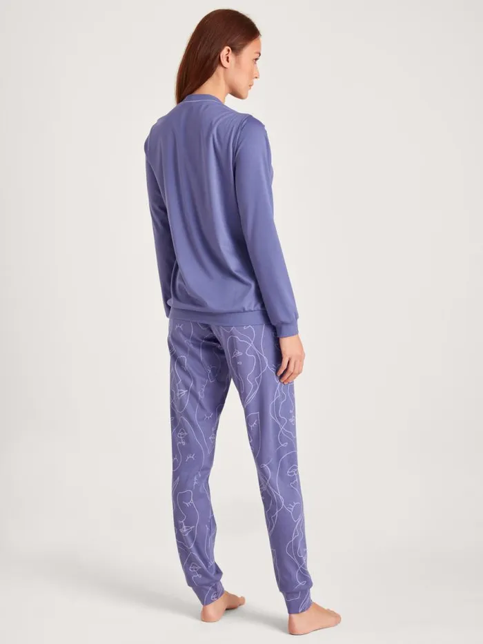 CALIDA Pyjamas Pyjama With Cuff Twilight Purple 8211 Women