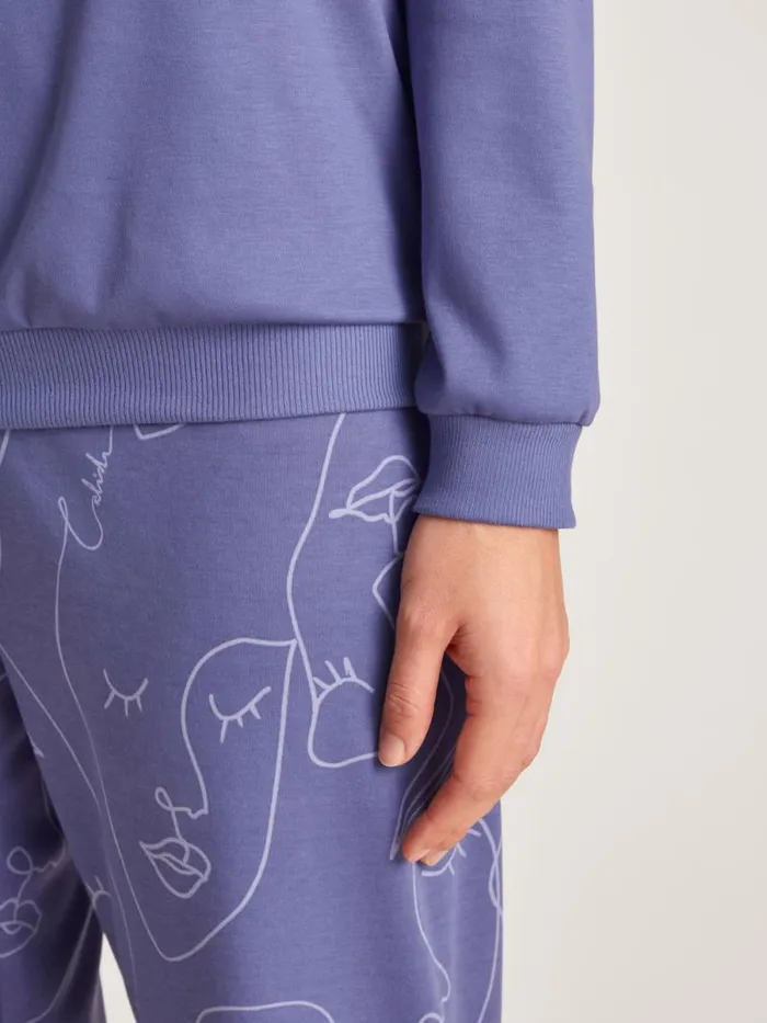 CALIDA Pyjamas Pyjama With Cuff Twilight Purple 8211 Women