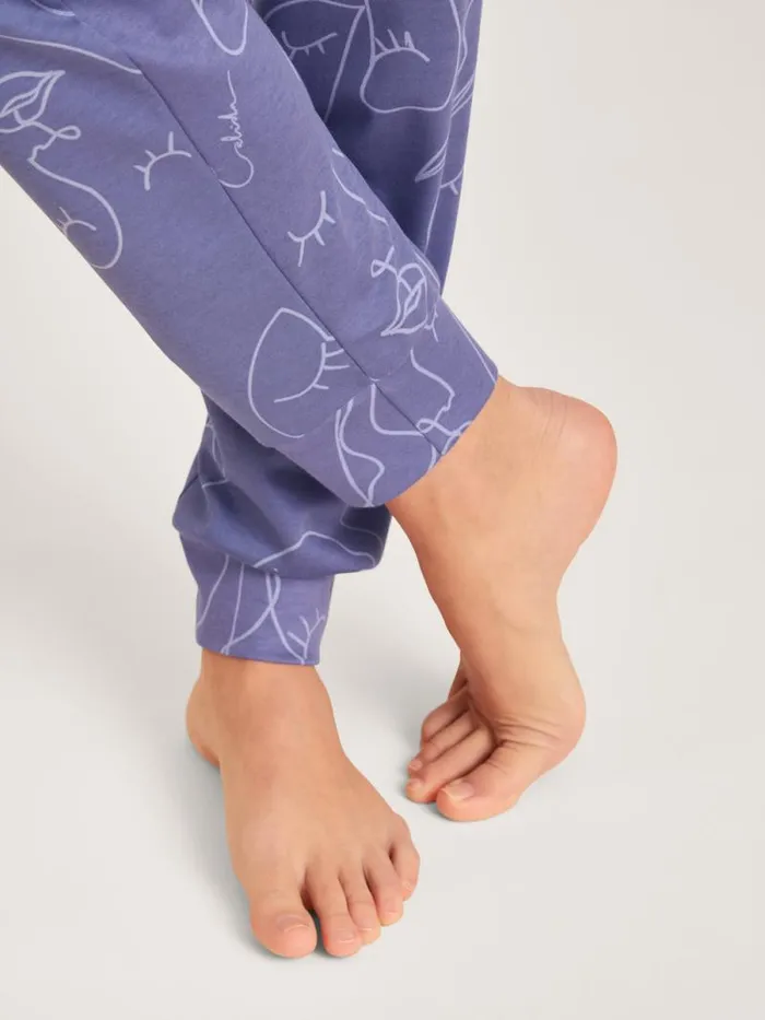 CALIDA Pyjamas Pyjama With Cuff Twilight Purple 8211 Women
