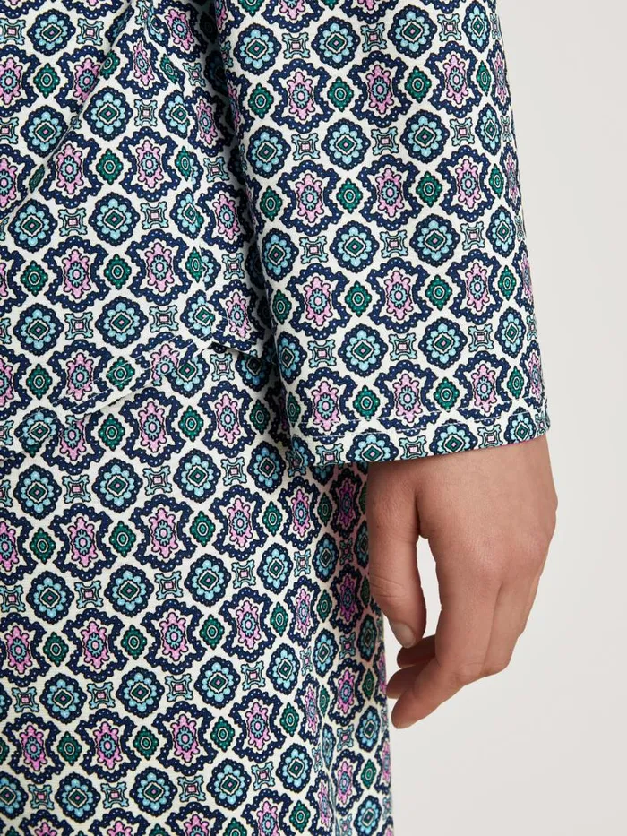 CALIDA Pyjamas Pyjamas Buttoned Through Blue Topaz 8211 Women