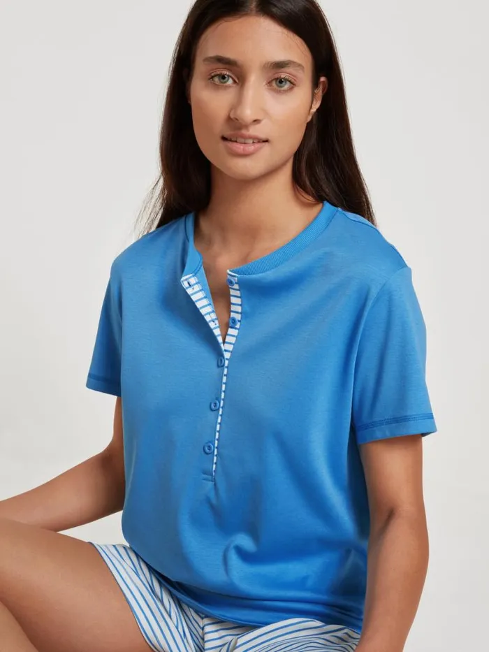 CALIDA Pyjamas Short Pyjama Azurit Blue 8211 Women