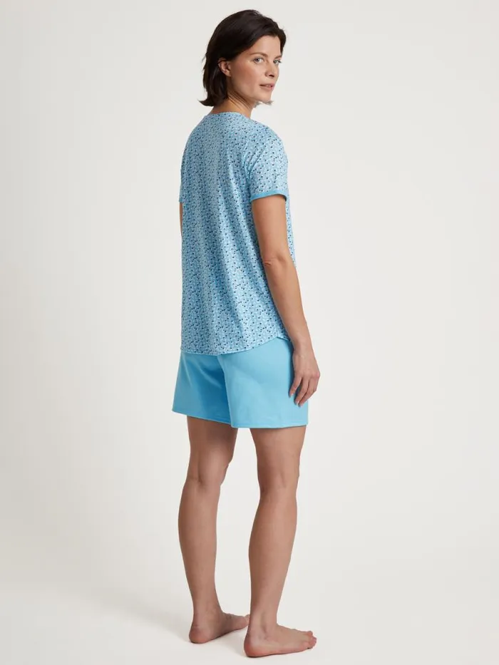 CALIDA Pyjamas Short Pyjama Blue Topaz 8211 Women