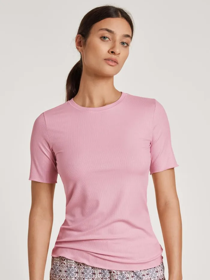 CALIDA Shirts Shirt Short Sleeve Pink Amethyst 8211 Women
