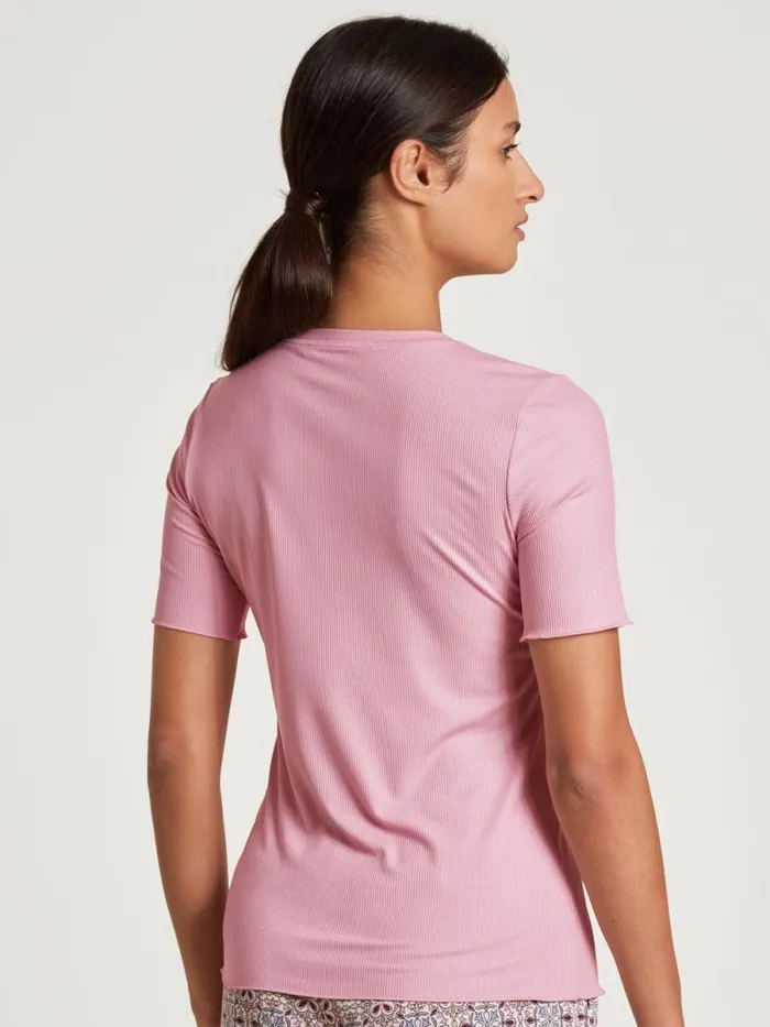 CALIDA Shirts Shirt Short Sleeve Pink Amethyst 8211 Women