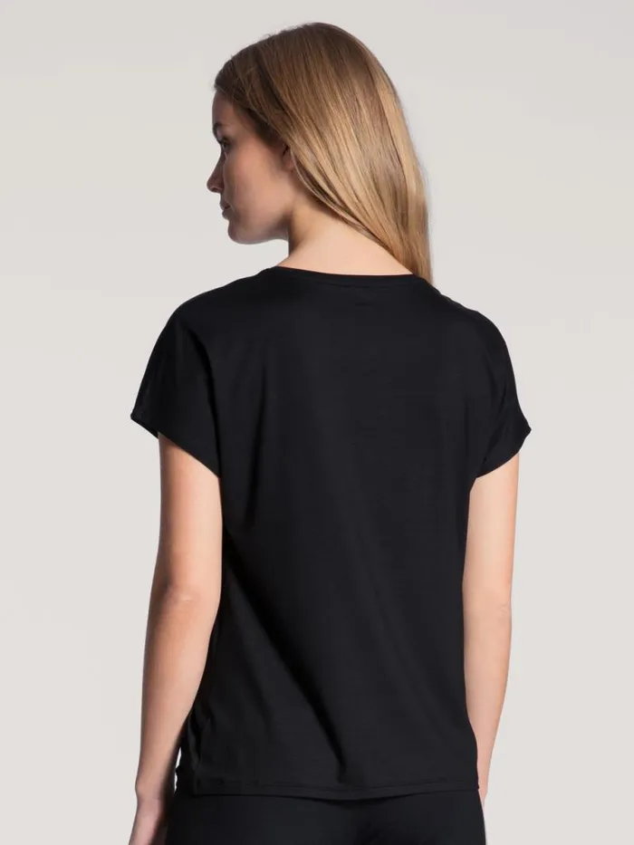 CALIDA Shirts Shirt Short Sleeve Schwarz 8211 Women