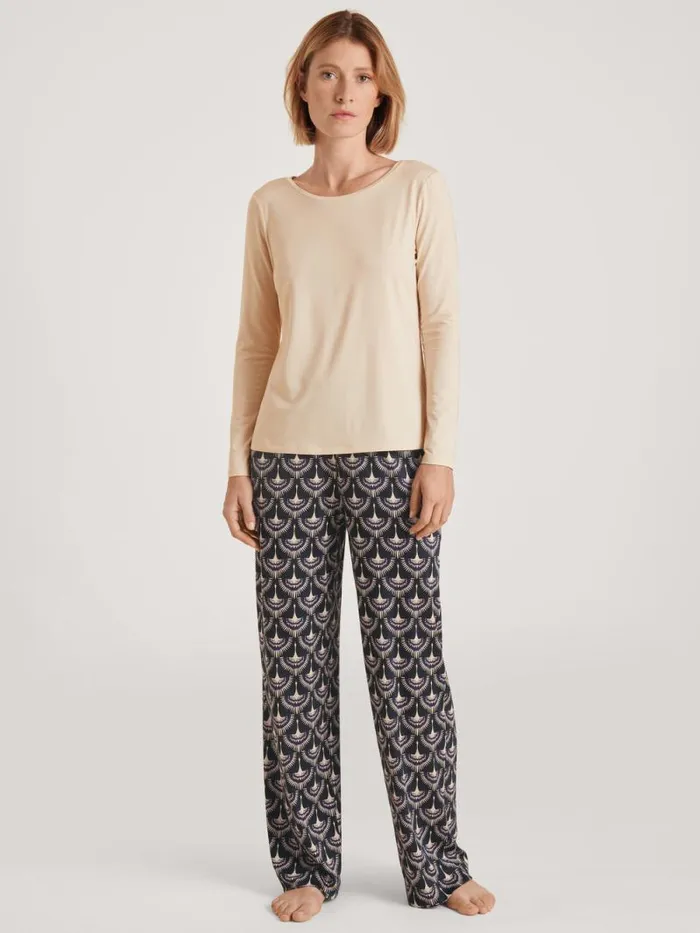 CALIDA Show All Shirt Long Sleeve Light Macadamia 8211 Women