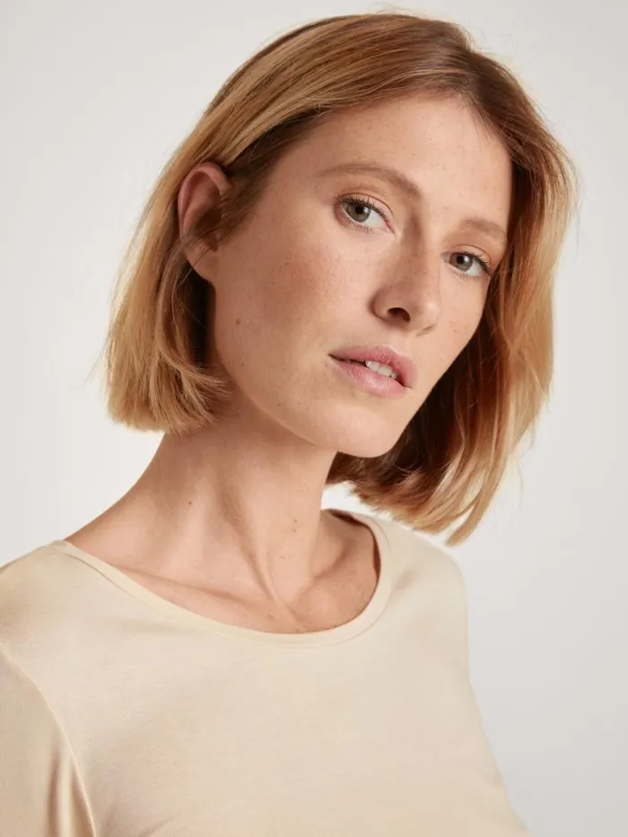 CALIDA Show All Shirt Long Sleeve Light Macadamia 8211 Women