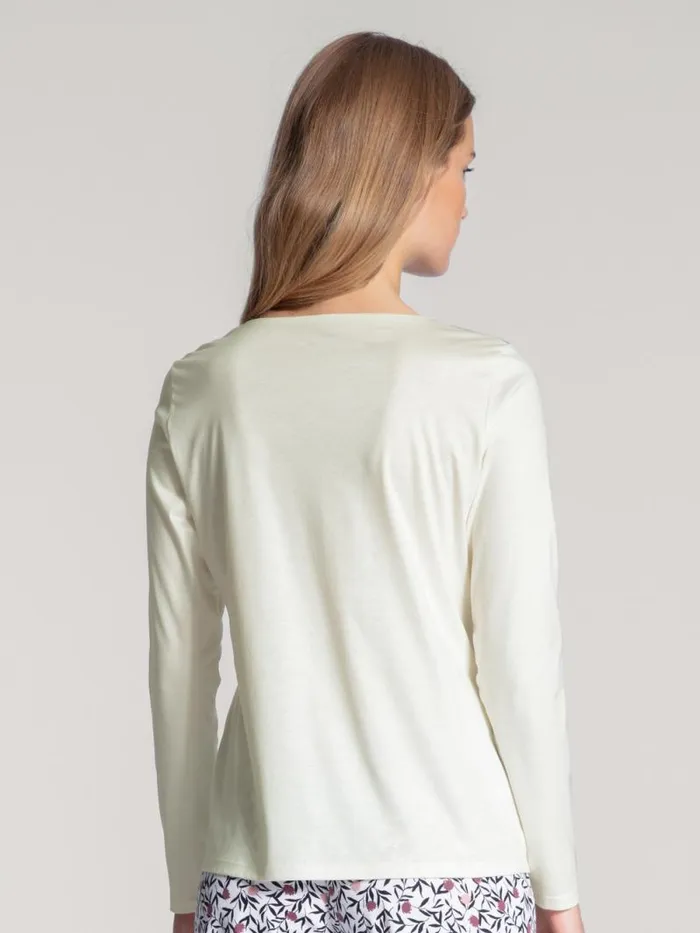 CALIDA Show All Shirt Long Sleeve Star White 8211 Women