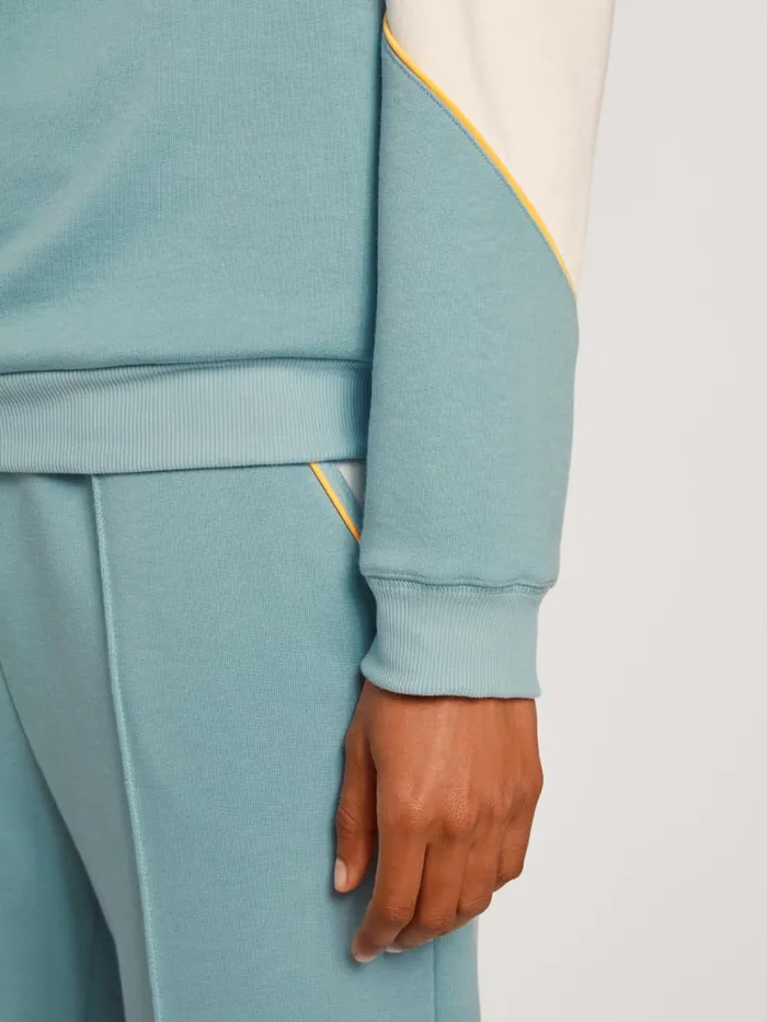 CALIDA Sweatshirts and Jackets Sweatshirt Cradle To Cradle Certified Blue Satin 8211 Women