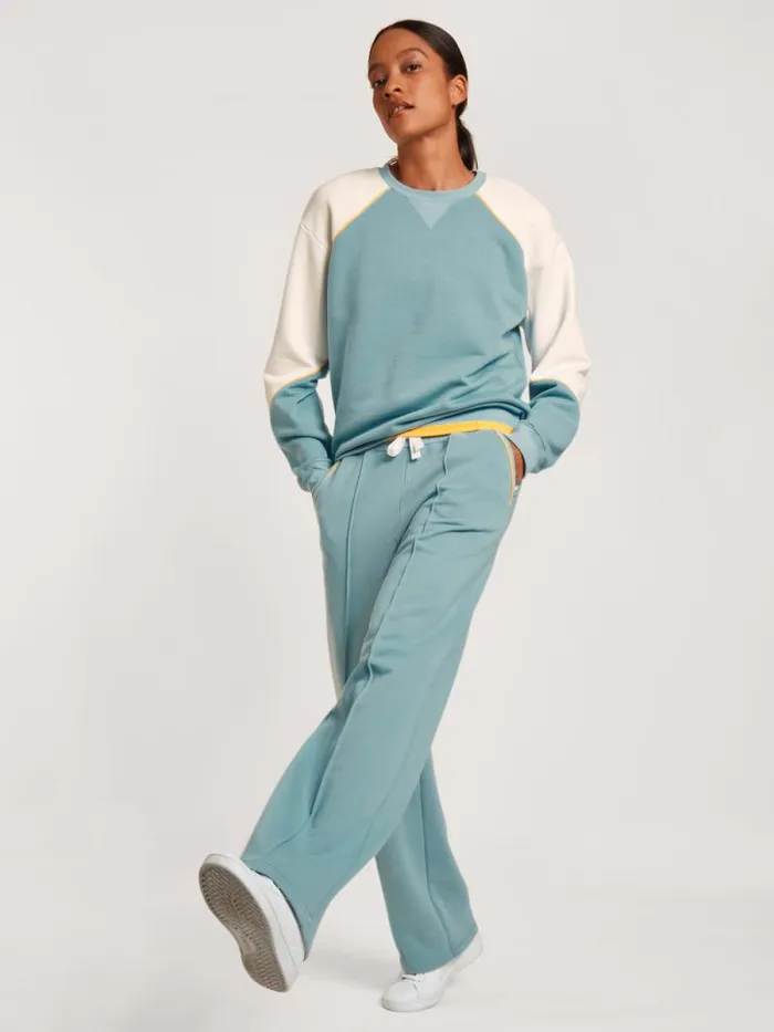 CALIDA Sweatshirts and Jackets Sweatshirt Cradle To Cradle Certified Blue Satin 8211 Women