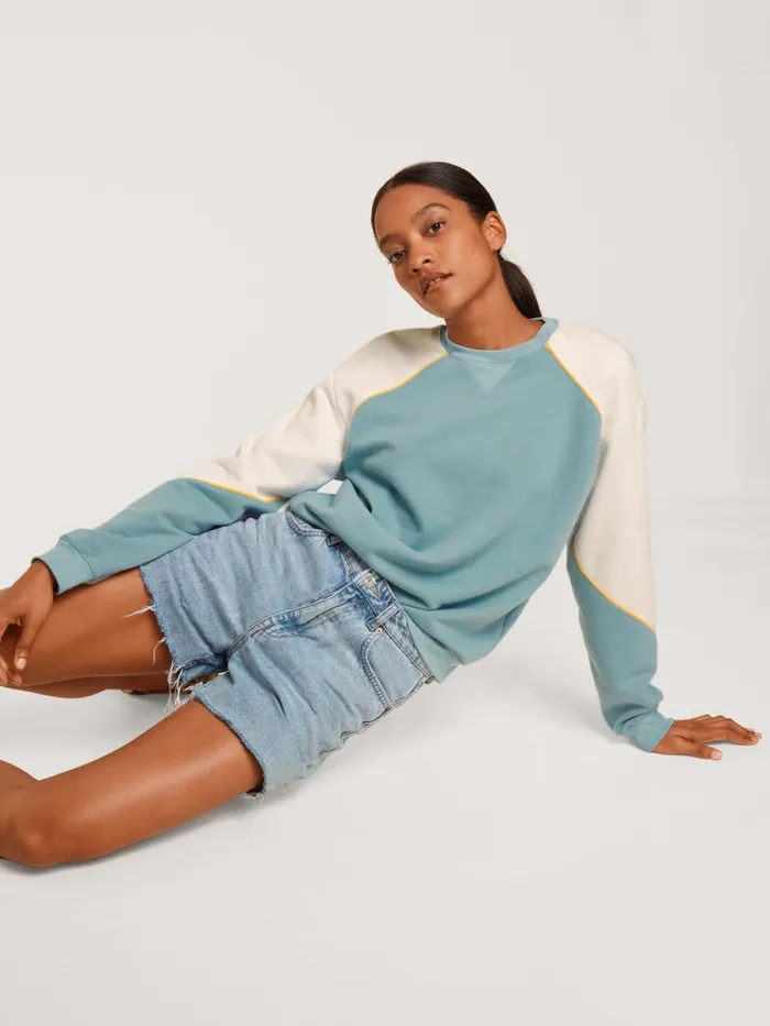 CALIDA Sweatshirts and Jackets Sweatshirt Cradle To Cradle Certified Blue Satin 8211 Women