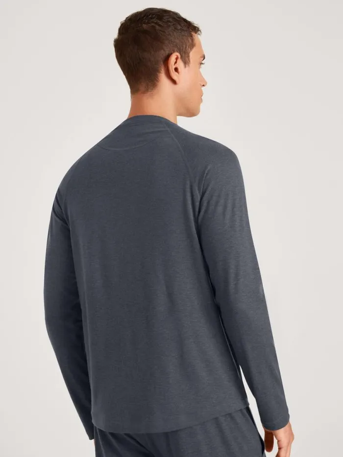 CALIDA Warming Nightwear Shirt Longsleeve Anthrazit 8211 Men