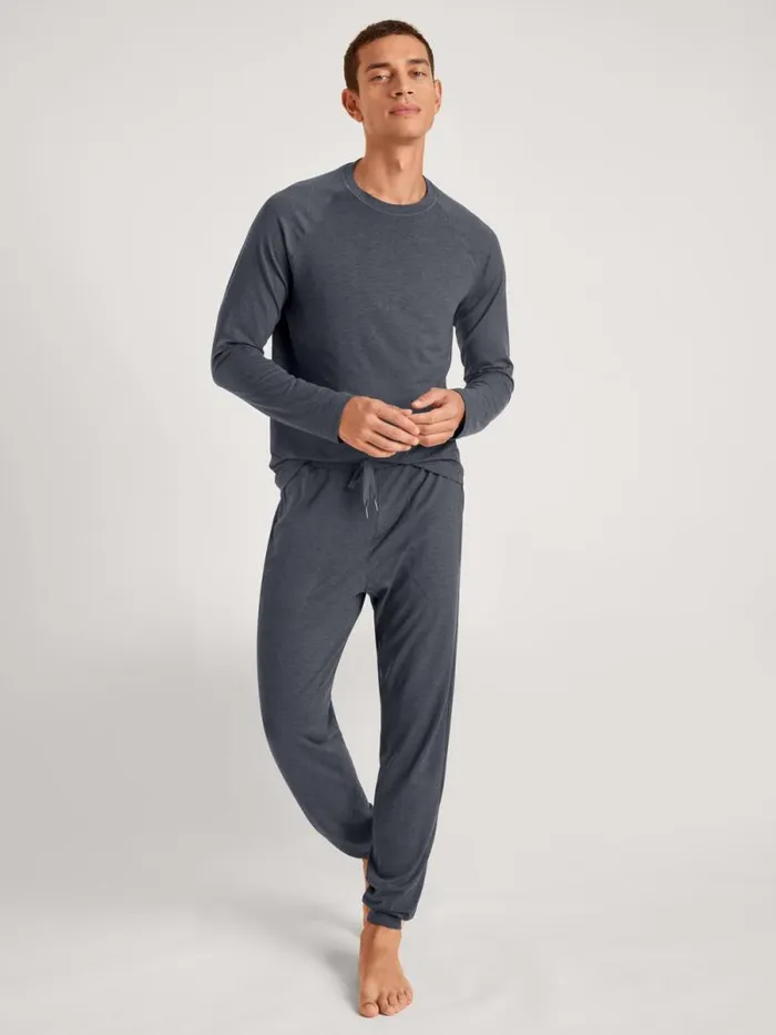 CALIDA Warming Nightwear Shirt Longsleeve Anthrazit 8211 Men