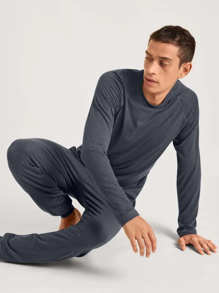 CALIDA Warming Nightwear Shirt Longsleeve Anthrazit 8211 Men