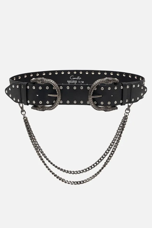 Camilla Belts Double Croc Leather Belt 8211 Accessories Camilla Belts Double Croc Leather Belt 8211 Accessories