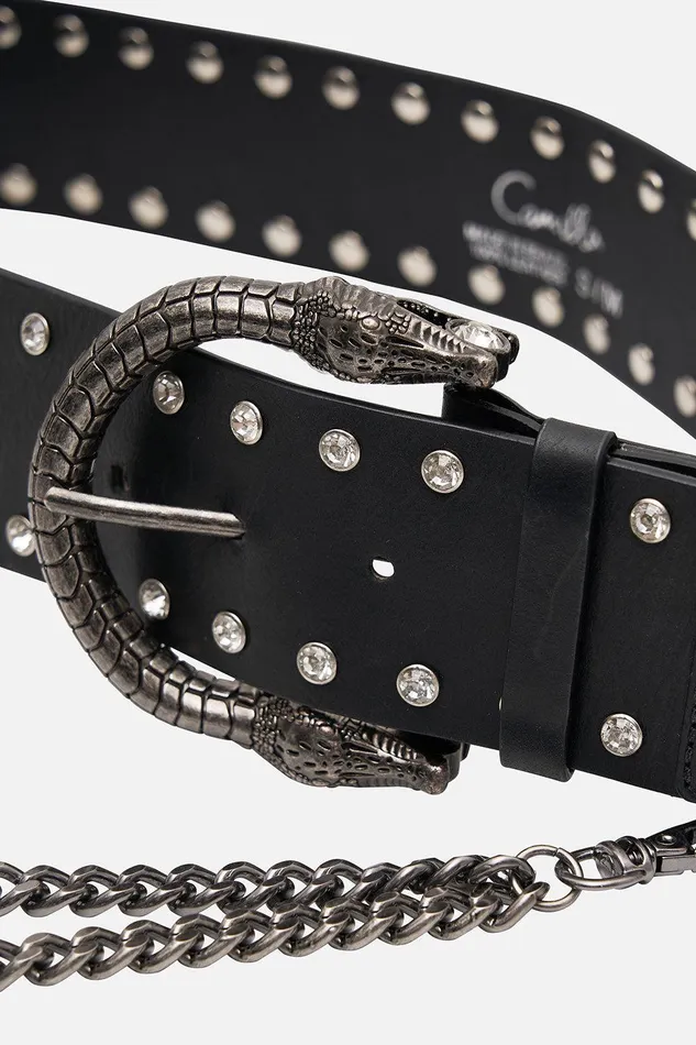 Camilla Belts Double Croc Leather Belt 8211 Accessories Camilla Belts Double Croc Leather Belt 8211 Accessories