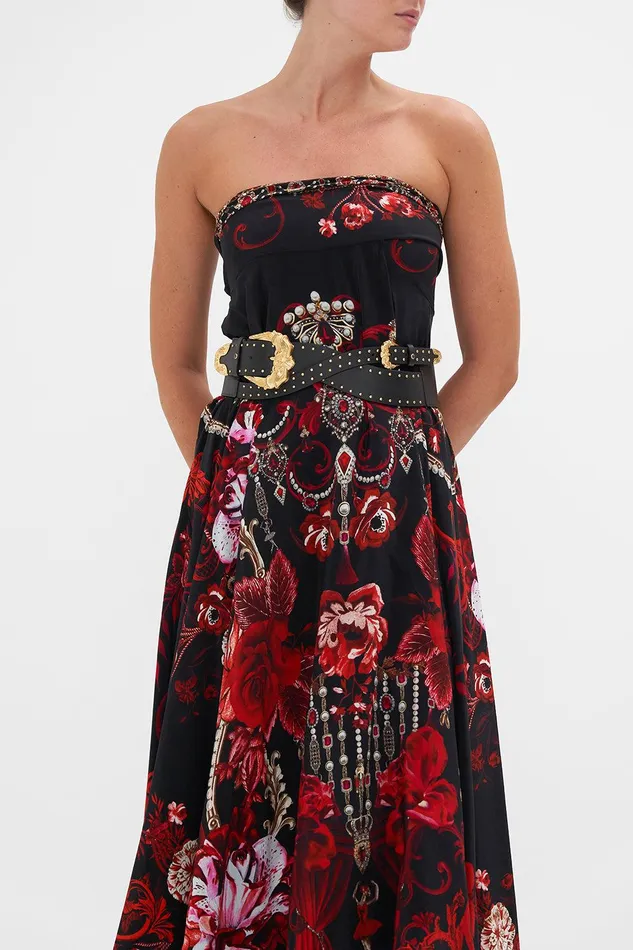 Camilla Belts Studded Buckle Belt Solid Black 8211 Accessories