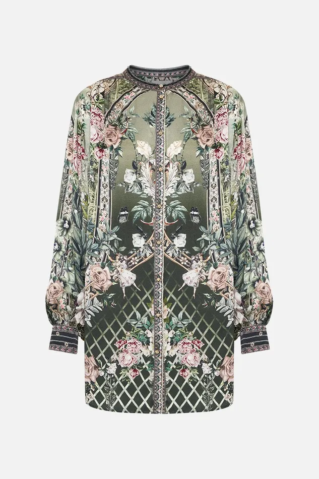 Camilla Blouses and Shirts Blouson Sleeve Blouse With Yoke Garden Of Good Fortune 8211 Womens Camilla Blouses and Shirts Blouson Sleeve Blouse With Yoke Garden Of Good Fortune 8211 Womens
