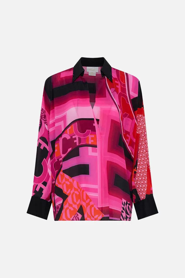 Camilla Blouses and Shirts Wing Collar Blouse Ciao Palazzo 8211 Womens Camilla Blouses and Shirts Wing Collar Blouse Ciao Palazzo 8211 Womens