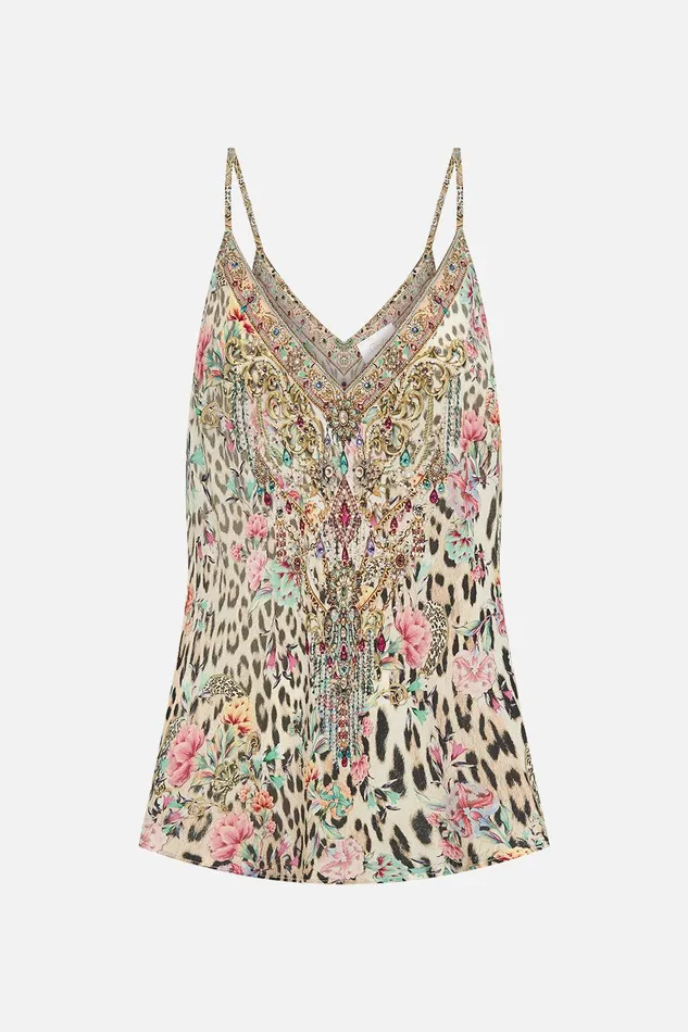Camilla Cami Tops Vneck Bias Cami Queen Atlantis 8211 Womens