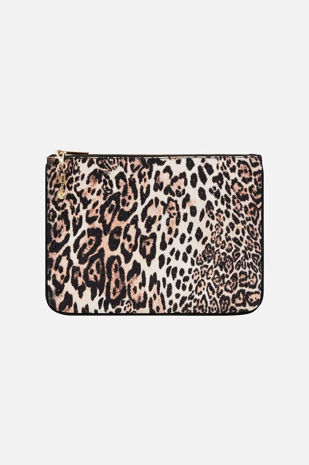 Camilla Clutches Small Canvas Clutch Cool For Cats 8211 Accessories