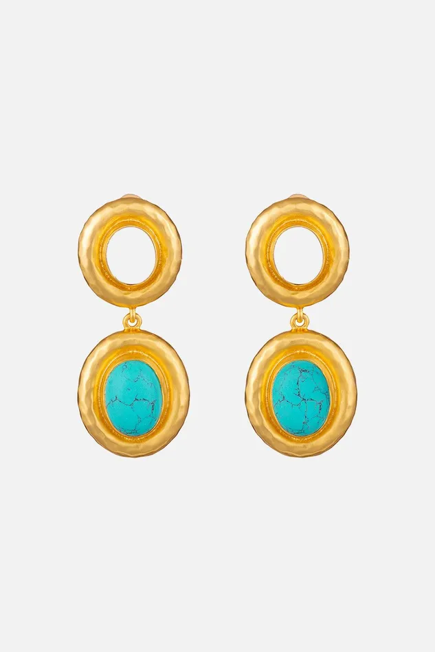 Camilla Jewellery Carla Turquoise And White Stone Earrings Multi 8211 Accessories Camilla Jewellery Carla Turquoise And White Stone Earrings Multi 8211 Accessories