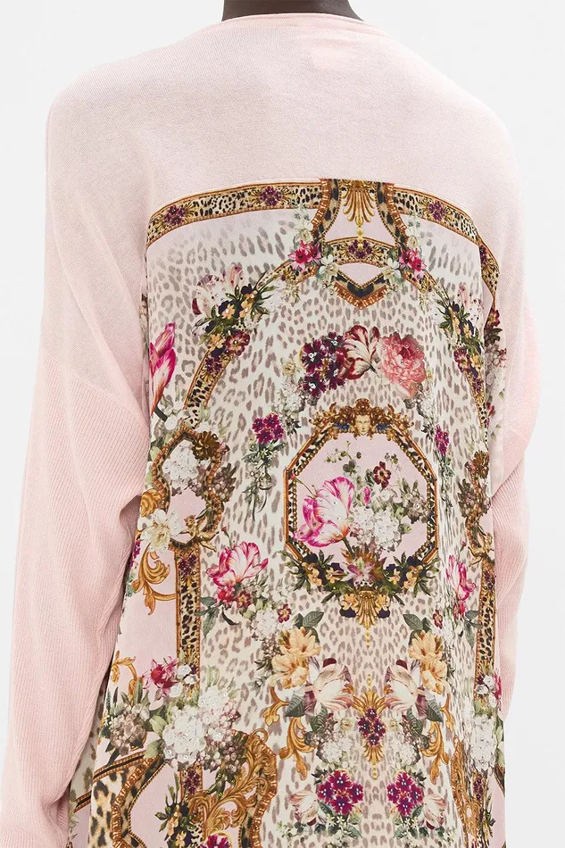 Camilla Knitwear V Neck Jumper With Print Back Bambino Bliss 8211 Womens Camilla Knitwear V Neck Jumper With Print Back Bambino Bliss 8211 Womens
