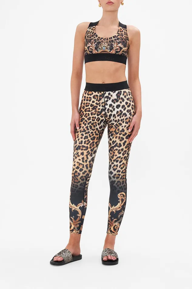 Camilla Leggings Jacquard Elastic Waist Legging With Piping Running In The Wild 8211 WomensAccessories Camilla Leggings Jacquard Elastic Waist Legging With Piping Running In The Wild 8211 WomensAccessories