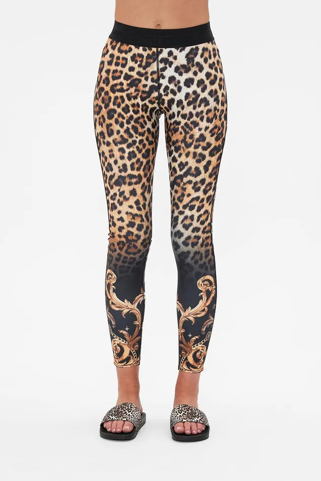 Camilla Leggings Jacquard Elastic Waist Legging With Piping Running In The Wild 8211 WomensAccessories Camilla Leggings Jacquard Elastic Waist Legging With Piping Running In The Wild 8211 WomensAccessories