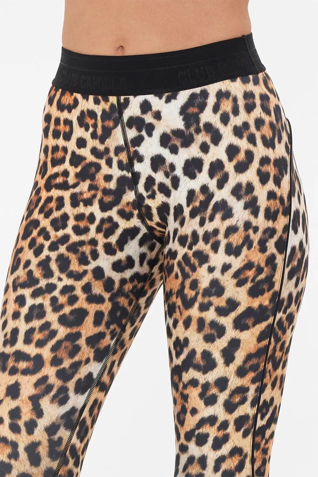 Camilla Leggings Jacquard Elastic Waist Legging With Piping Running In The Wild 8211 WomensAccessories Camilla Leggings Jacquard Elastic Waist Legging With Piping Running In The Wild 8211 WomensAccessories