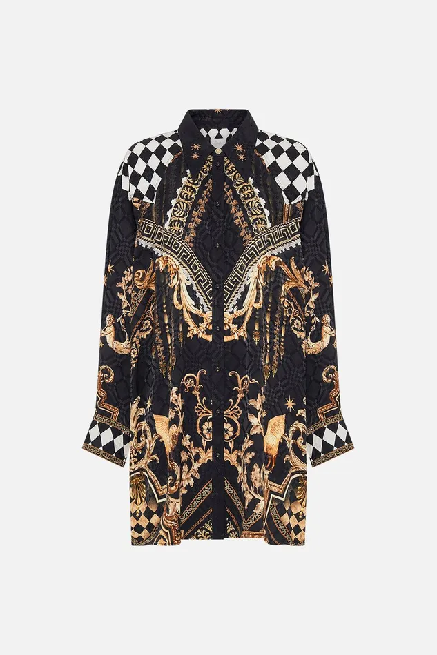 Camilla Matching Sets Long Line Shirt With Yoke And Button Detail Duomo Dynasty 8211 Womens Camilla Matching Sets Long Line Shirt With Yoke And Button Detail Duomo Dynasty 8211 Womens