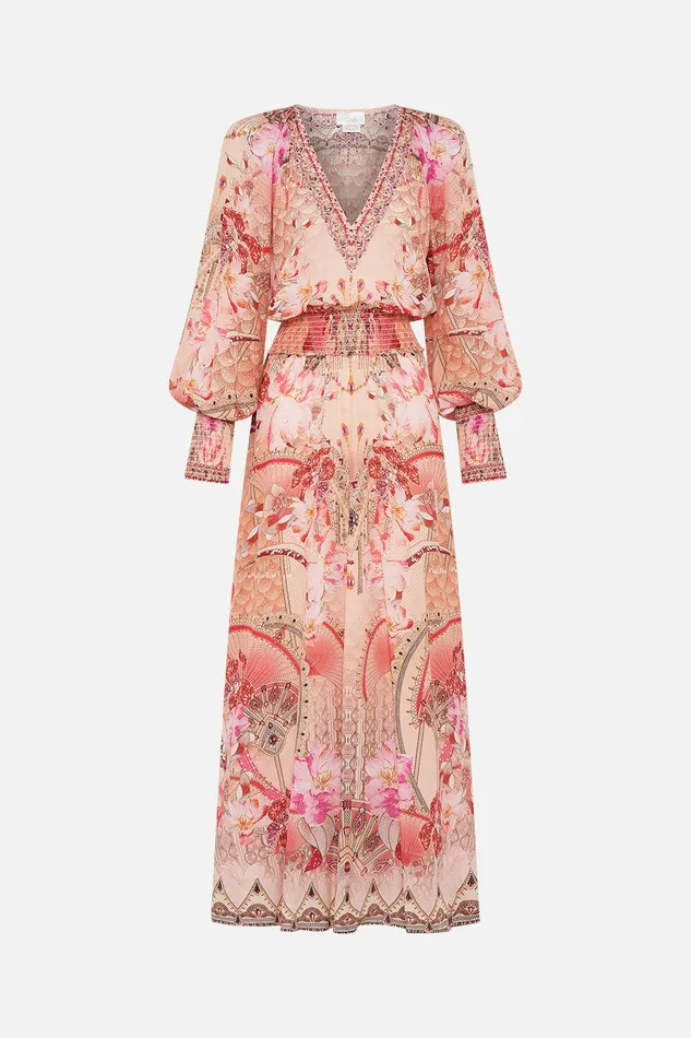 Camilla Maxi Dresses Dress With Shirred Waist And Cuff Adore Me 8211 Womens Camilla Maxi Dresses Dress With Shirred Waist And Cuff Adore Me 8211 Womens